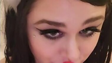 BBW submissive neko girl xxKittens hardcore deep throat training, gagging and choking