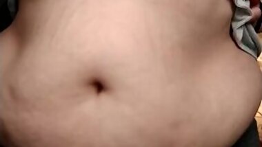 Chubby bbw tummy twisting