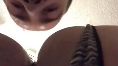 He gets her pussy eaten