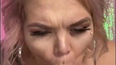 slop & spit POV BJ with interactive anal toy