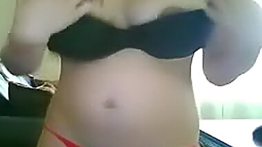 Fat ass and natural tits girl solo