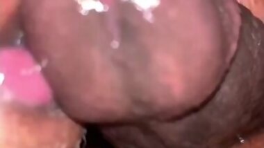 SEXY EBONY BBW GIVES SLOPPY TOP UNTIL IT BUSTS CUM (BBW Sucks Cum And Swallows) @1macmillion