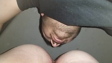 White Vber driver comes to the back