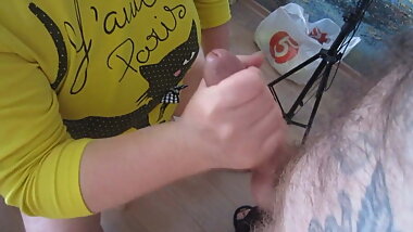 I came home from work for lunch and got another blowjob