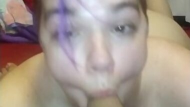 Bbw Goth Chick Uses Her Mouth