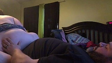 bbw wife rides passionately for creampie