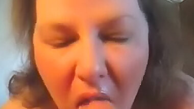 POV homemade head from fat girl