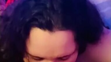 Girlfriend eats my ass and swallows cum before I go to work