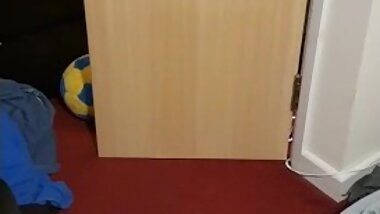 Maid giving bj ass in mirror