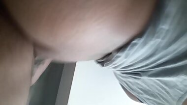 Giving the babysitter backshots