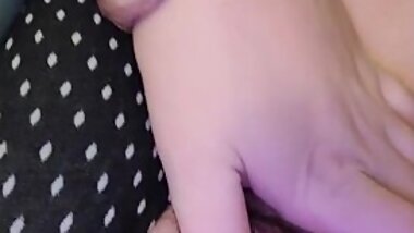 Pawg playing with herself. Being sneaky, people in the other room