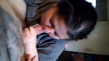 Wife sucking my dick