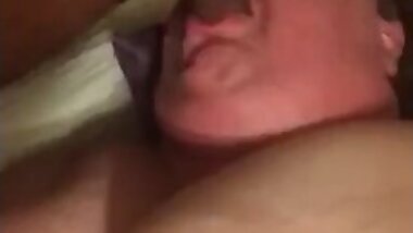 Mrs. Pam eating black dick