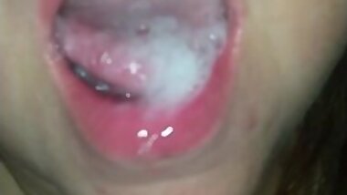 BBW Milf Blowjob And Cum Swallow Oral Creampie