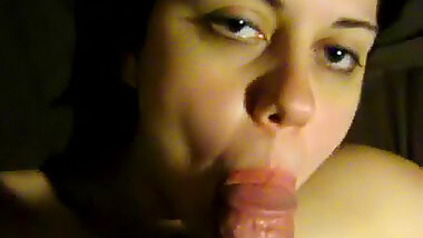 Chubby chick BJ in POV