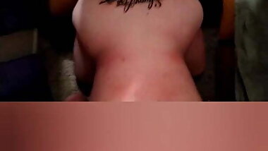 Interracial fuckfest: slutty sub BBW MILF pleases young BBC