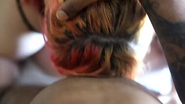 Elegantly face fucking a BBW!