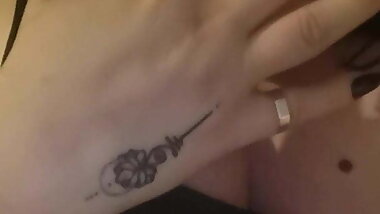 bbw British milf sucking fingers