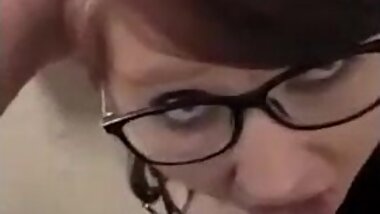 Sucking my husbands cock after he caught me touching myself