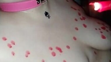 Bbw Kitsune Slave Bound For Wax And Shocks