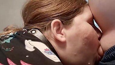 Tease of us having fun with pussy hook while sucking cock!