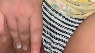 Playing with my wet pussy and my anal toy