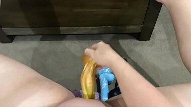 Squirting Whore Swaps Dildos & Cums Hard