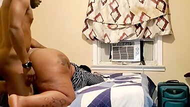 AMATEUR EBONY FAT JUICY BUBBLE BUTT FUCKED FROM THE BACK