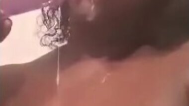 Ssbbw/bbw big monster titties sucking on dildo and flashing them monster titties