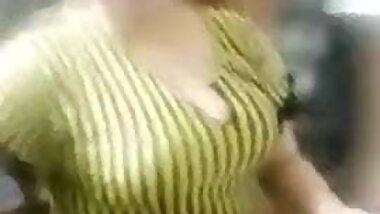 Egyptian woman dances with a selfie stick