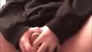 Slutty BBW plays with her pussy before getting fucked