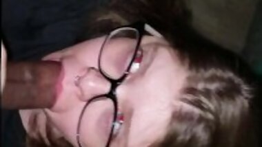 Hot Nerdy BBW TEEN Pleasures Her Partner Orally - Curvy Hot Teen BlowJob