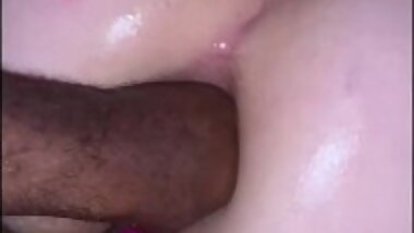 Jacking off with a fist in the Ass and BBC in the Pussy