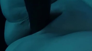 Emily is having fun with  her BBC dildo