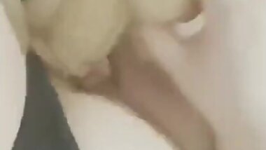 Bbw wife cums hard on thick 10” Dildo