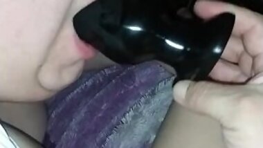 Daddy Puts An Anal Plug In Me