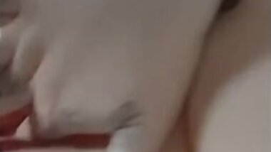 BBW teases her wet shaved pussy