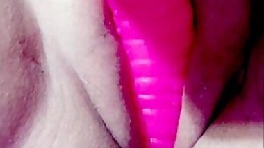 Tight pussy being stretched wide open