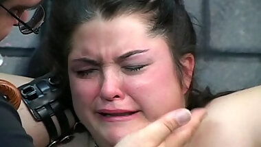 Fatty breaks down in her BDSM video