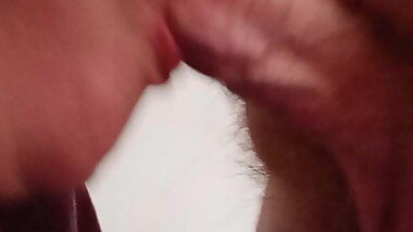 BBW Wife filming herself giving blowjob.