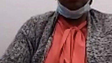 Horny Black mother at work