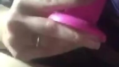 Deep throating my toy