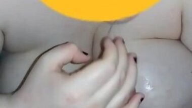 Redhead gives Handjob W/Cum on tits