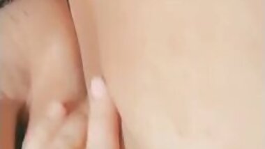 Playing with myself during work. touching my fat pussy