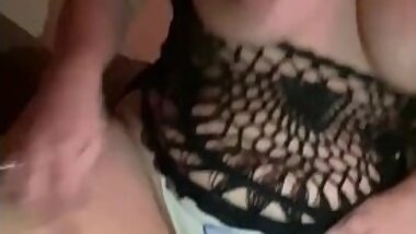 Fucking my toy while playing With My BIG TITTIES