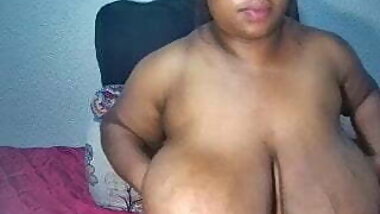 Huge saggy BBW black boobs Sessybianca