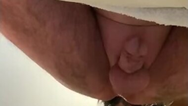 Ebony BBW with big tits pegs her hubby’s tight asshole