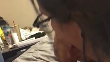 SHY BIG TITTY GOTH GIRL LOVES SUCKING COCK