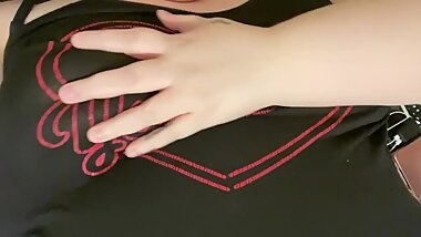 You Wish! Playing with my tits