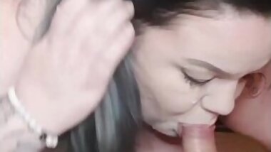 BBW MILF Suck Dick and Gets Cumshot